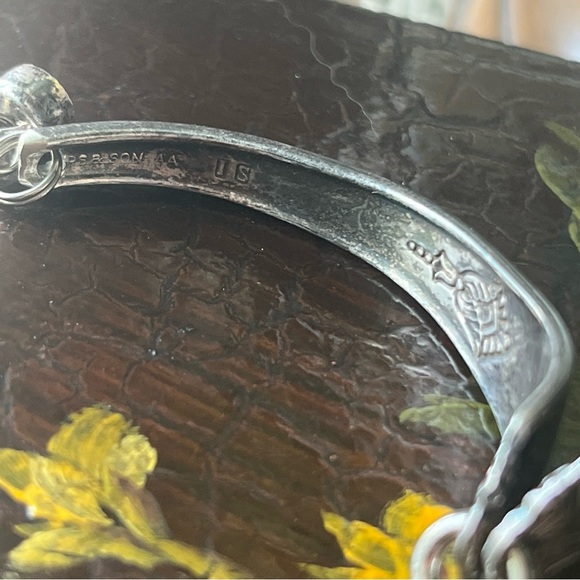 Vintage Silver Plated Spoon Bracelet with Magnetic Closure - Picture 7 of 9